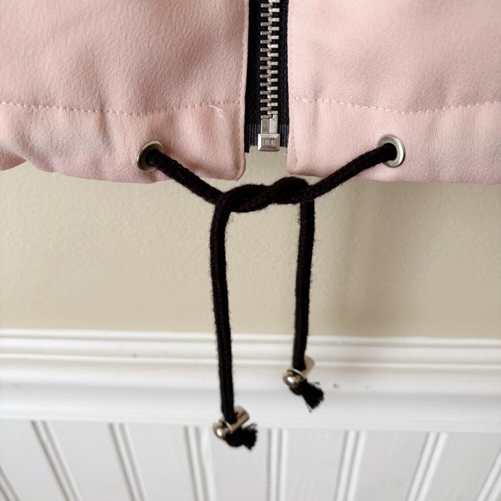Zenergy Chico’s | Oversized Bomber Jacket Full Zip Pockets Paris Pink Medium - Picture 7 of 10